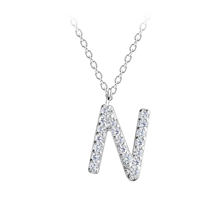 Jewellery ‣ sterling silver necklace, glam initial