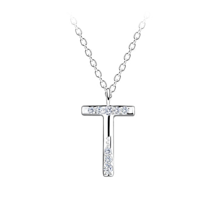 925 sterling silver necklace • T shimmer