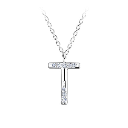 Jewellery ‣ sterling silver necklace, shimmer initial