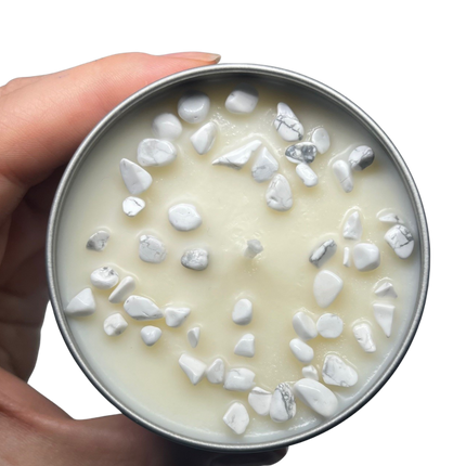 125g crystal tin • howlite