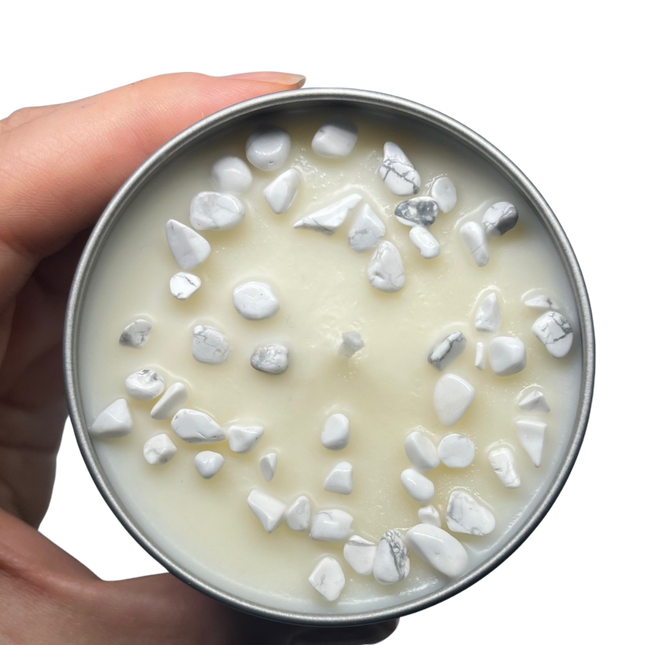 125g crystal tin • howlite