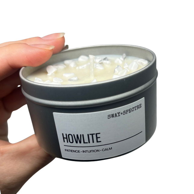 125g crystal tin • howlite