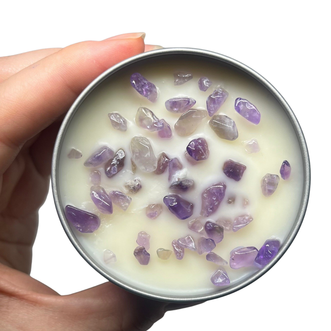 125g crystal tin • amethyst