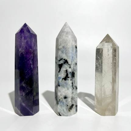 Moonlit Serenity Trio Crystal Tower Set