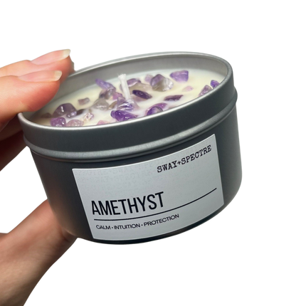 125g crystal tin • amethyst