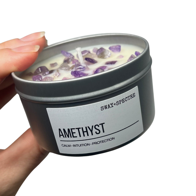 125g crystal tin • amethyst
