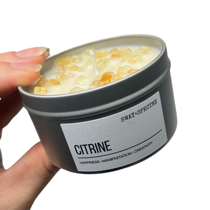 125g crystal tin • citrine