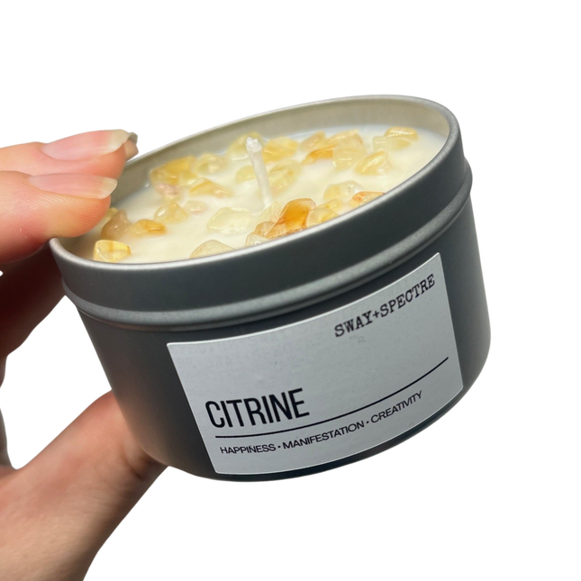 125g crystal tin • citrine