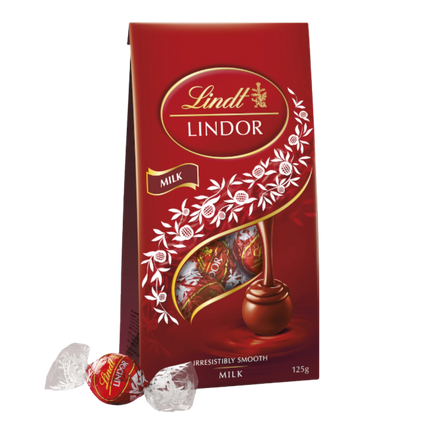 Lindt Lindor • 125g milk choc bag