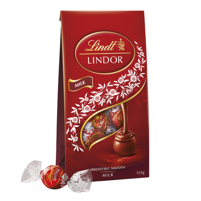 Lindt Lindor • 125g milk choc bag