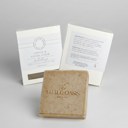 Bath ‣ 110g Soap, Coffee + Cocoa Scrub