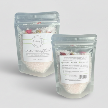 Bath ‣ 90g Magnesium Bath Soak, Coconut Rose