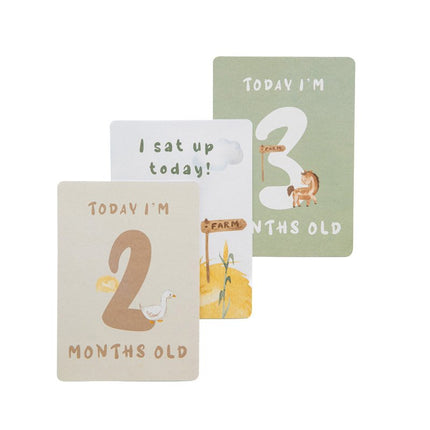 Baby Milestone Cards • Farmyard Friends