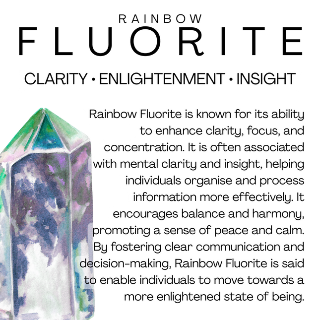Intention tower • rainbow fluorite