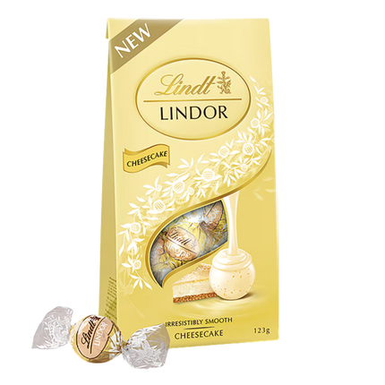 Lindt Lindor • 125g white choc bag