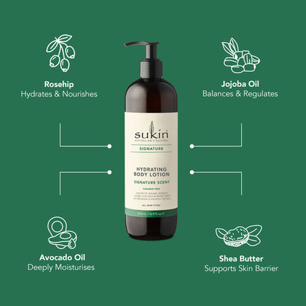Beauty ‣ Sukin Hydrating Body Lotion 500mL