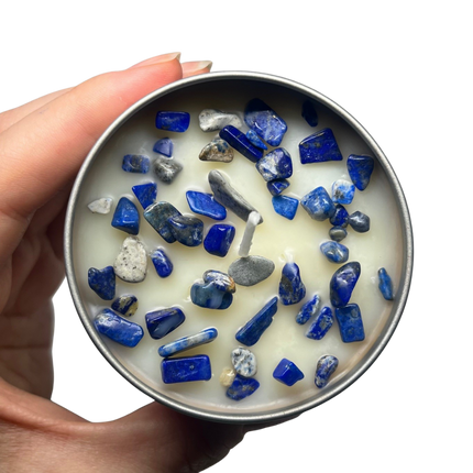 125g crystal tin • lapis lazuli