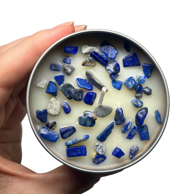 125g crystal tin • lapis lazuli