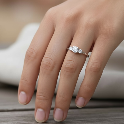 925 sterling silver ring • luna