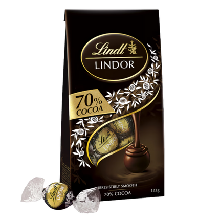 Lindt Lindor • 125g dark choc bag