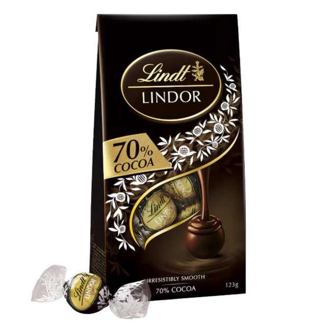 Lindt Lindor • 125g dark choc bag