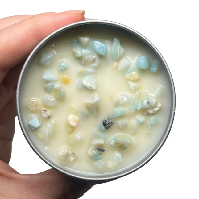125g crystal tin • amazonite