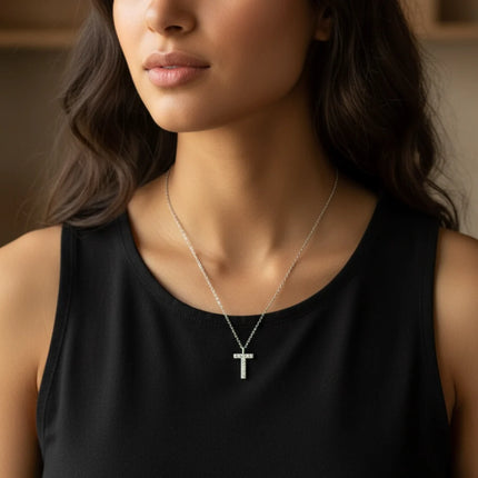 Jewellery ‣ sterling silver necklace, glam initial