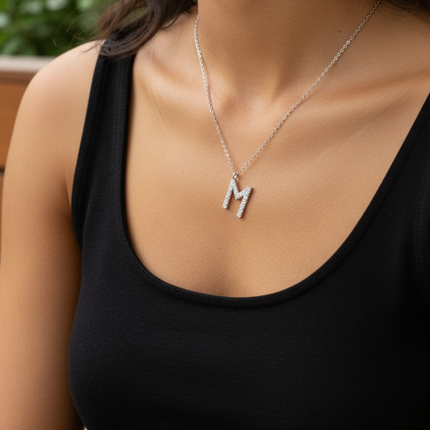 925 sterling silver necklace • M glam