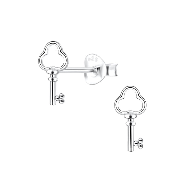 925 sterling silver studs • key