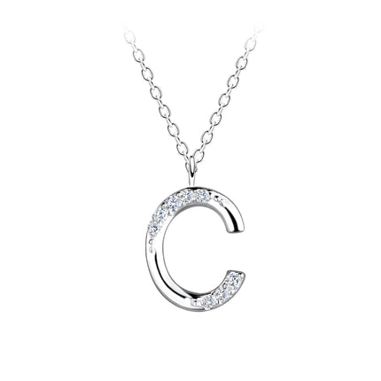 Jewellery ‣ sterling silver necklace, shimmer initial