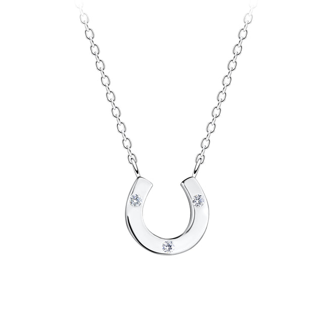 925 sterling silver necklace • horseshoe