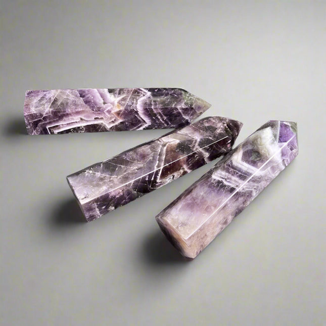 Intention tower • chevron amethyst