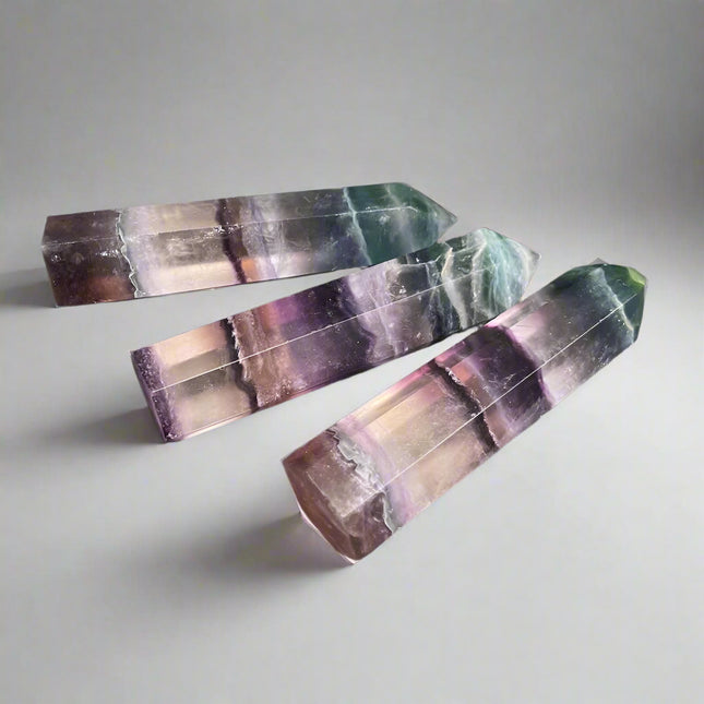Intention tower • rainbow fluorite