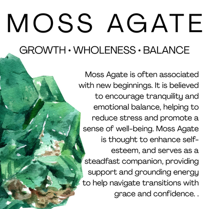 Intention tower • moss agate