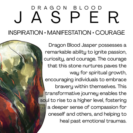 Intention tower • dragon blood jasper
