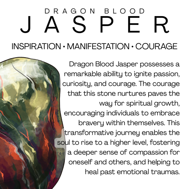 Intention tower • dragon blood jasper