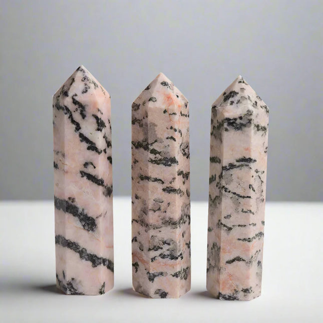 Intention tower • pink zebra jasper