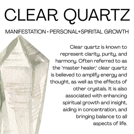 400g thrive candle • clear quartz