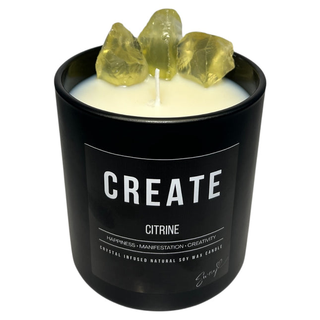 400g create candle • citrine