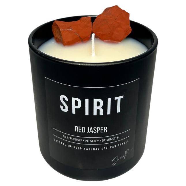 400g spirit candle • red jasper