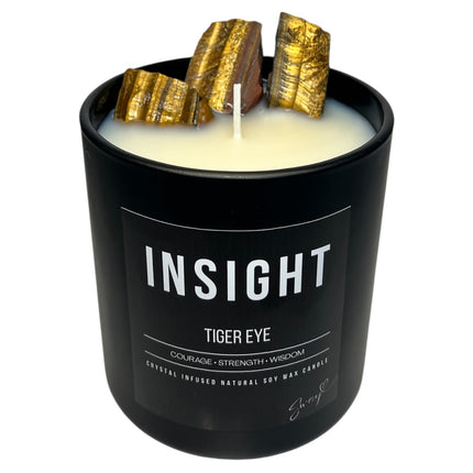 400g insight candle • tiger eye