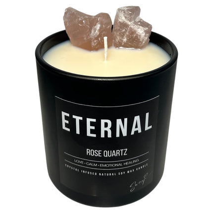400g eternal candle • rose quartz