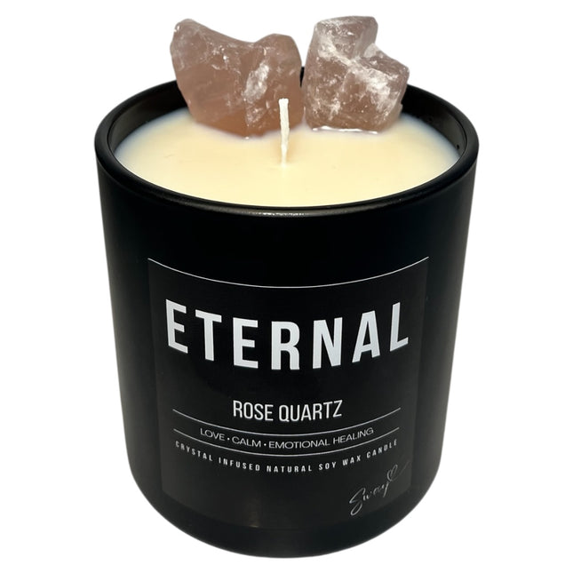 400g eternal candle • rose quartz