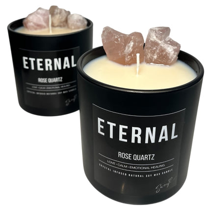 400g eternal candle • rose quartz