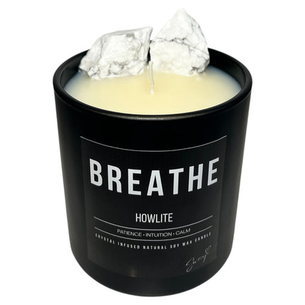 400g breathe candle • howlite