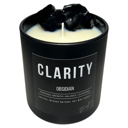400g clarity candle • obsidian