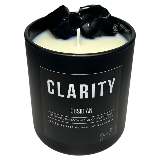 400g clarity candle • obsidian
