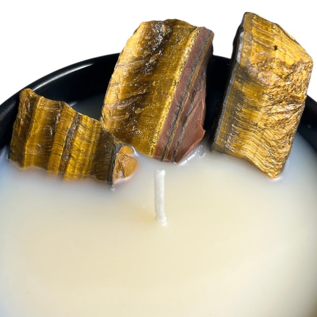 400g insight candle • tiger eye