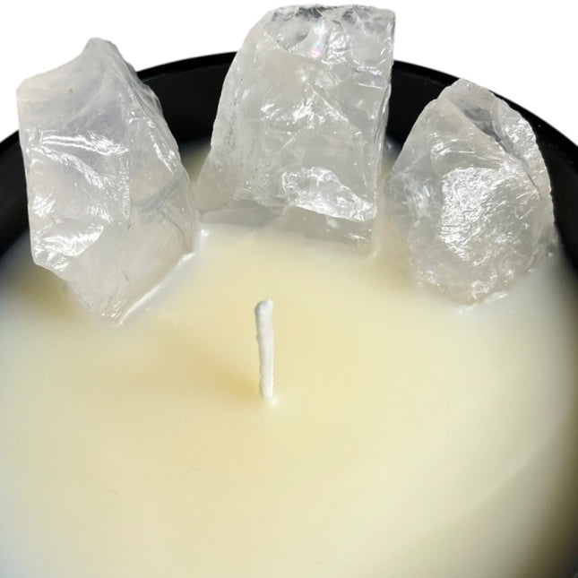 400g thrive candle • clear quartz