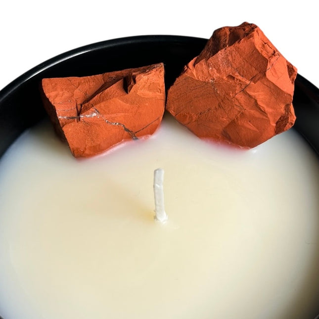 400g spirit candle • red jasper